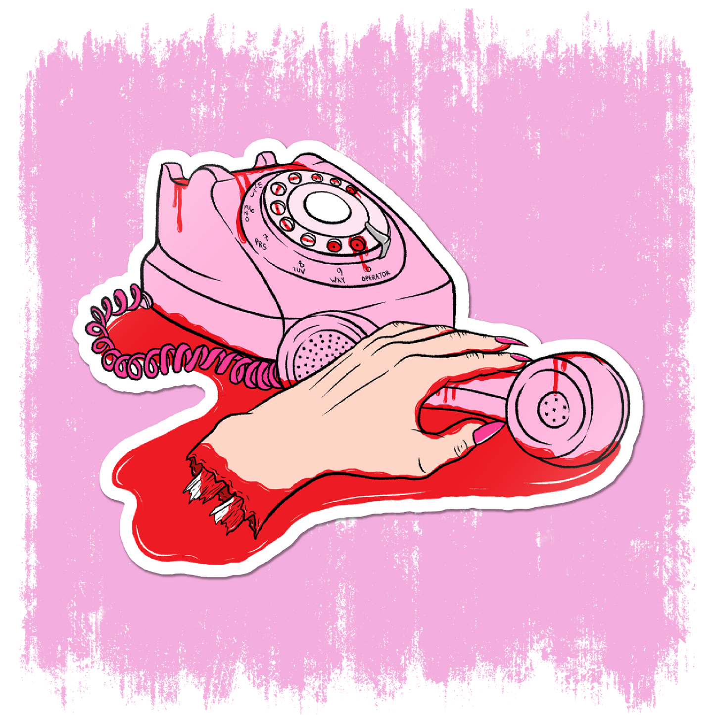 1-800-MURDER Sticker