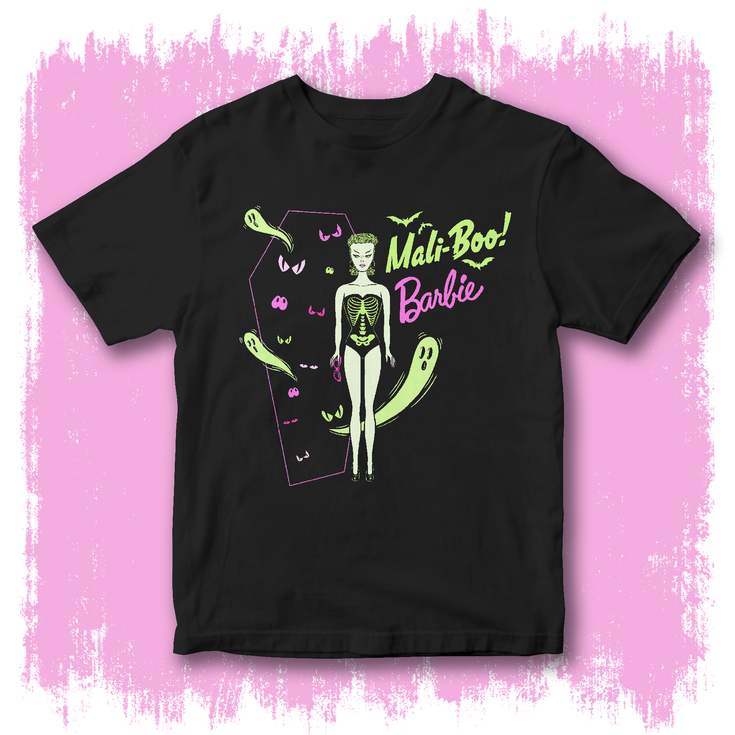 Mali-BOO! Unisex Black T-shirt