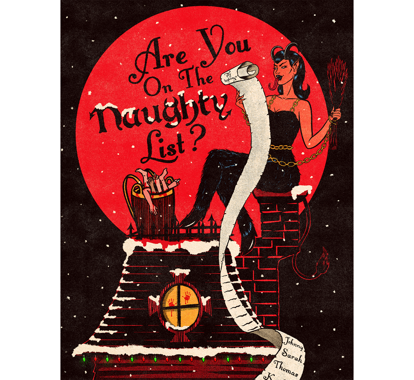 Naughty List Art Print