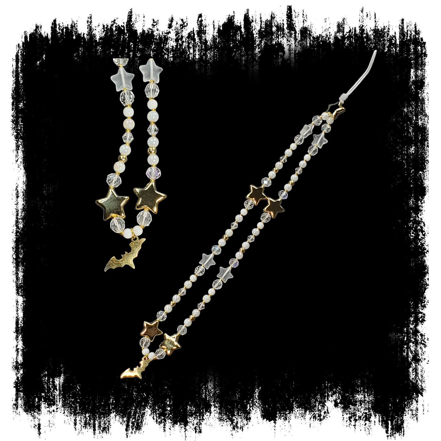 Ghost Bat Phone Charm Strap