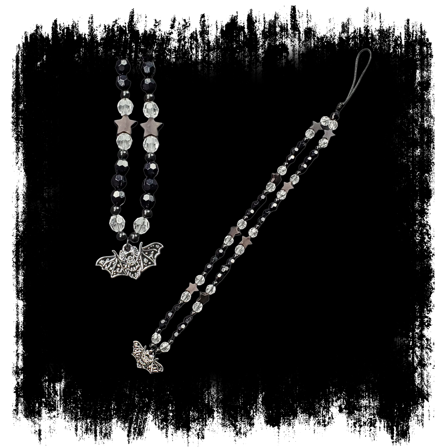 Vampy Bat Phone Charm Strap