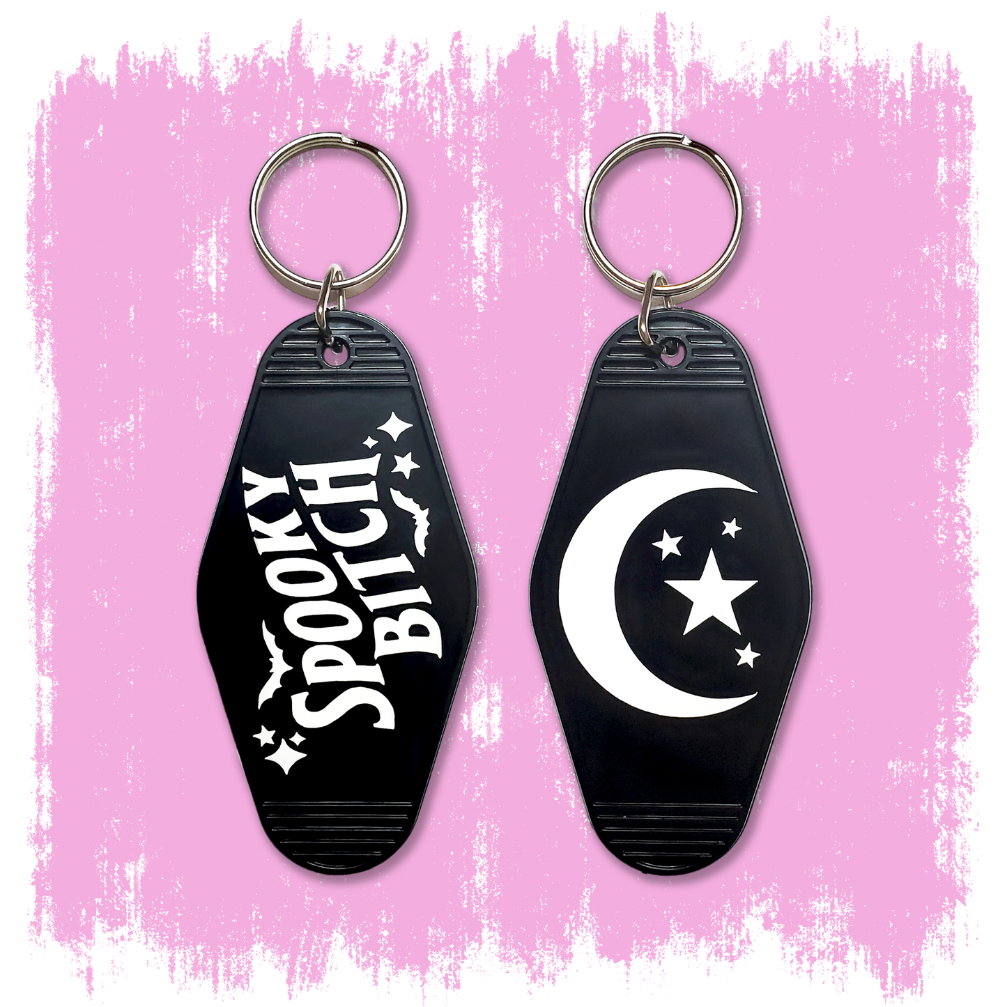 Spooky Bitch Glow In the Dark Keychain
