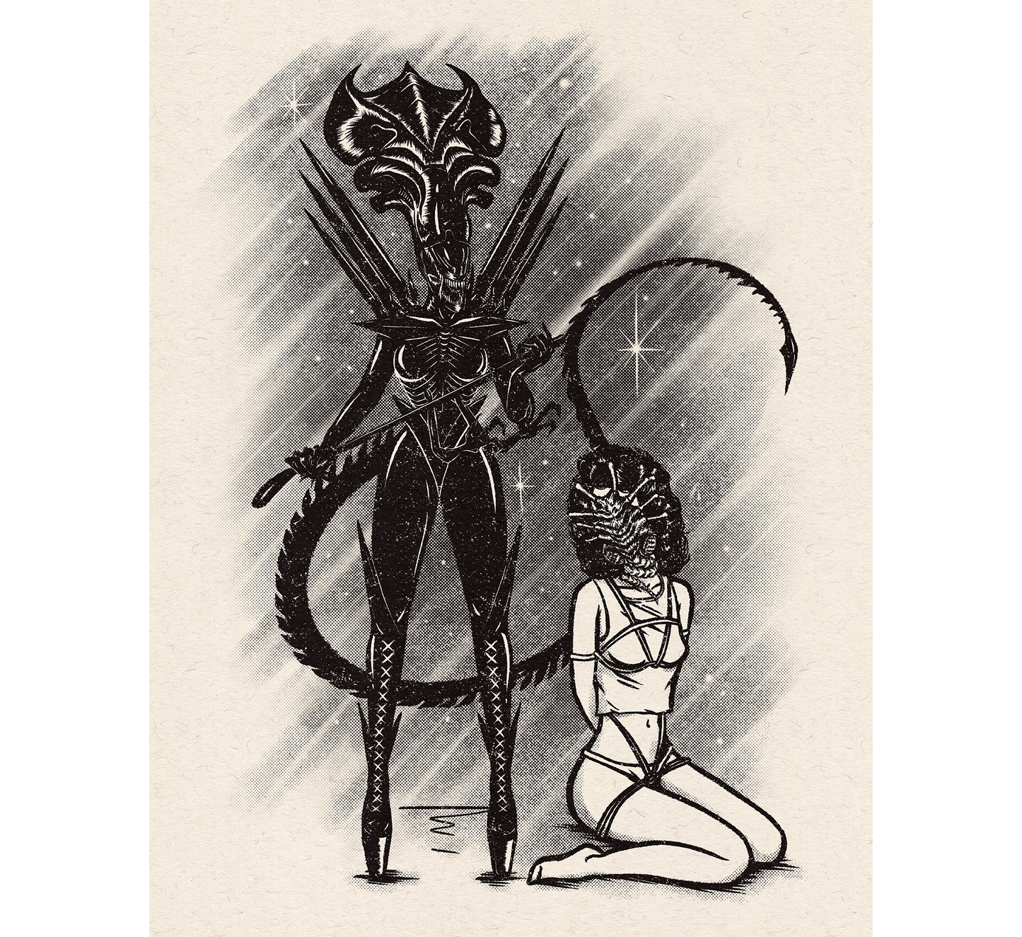 classy-creeps-alien-queen-art-print