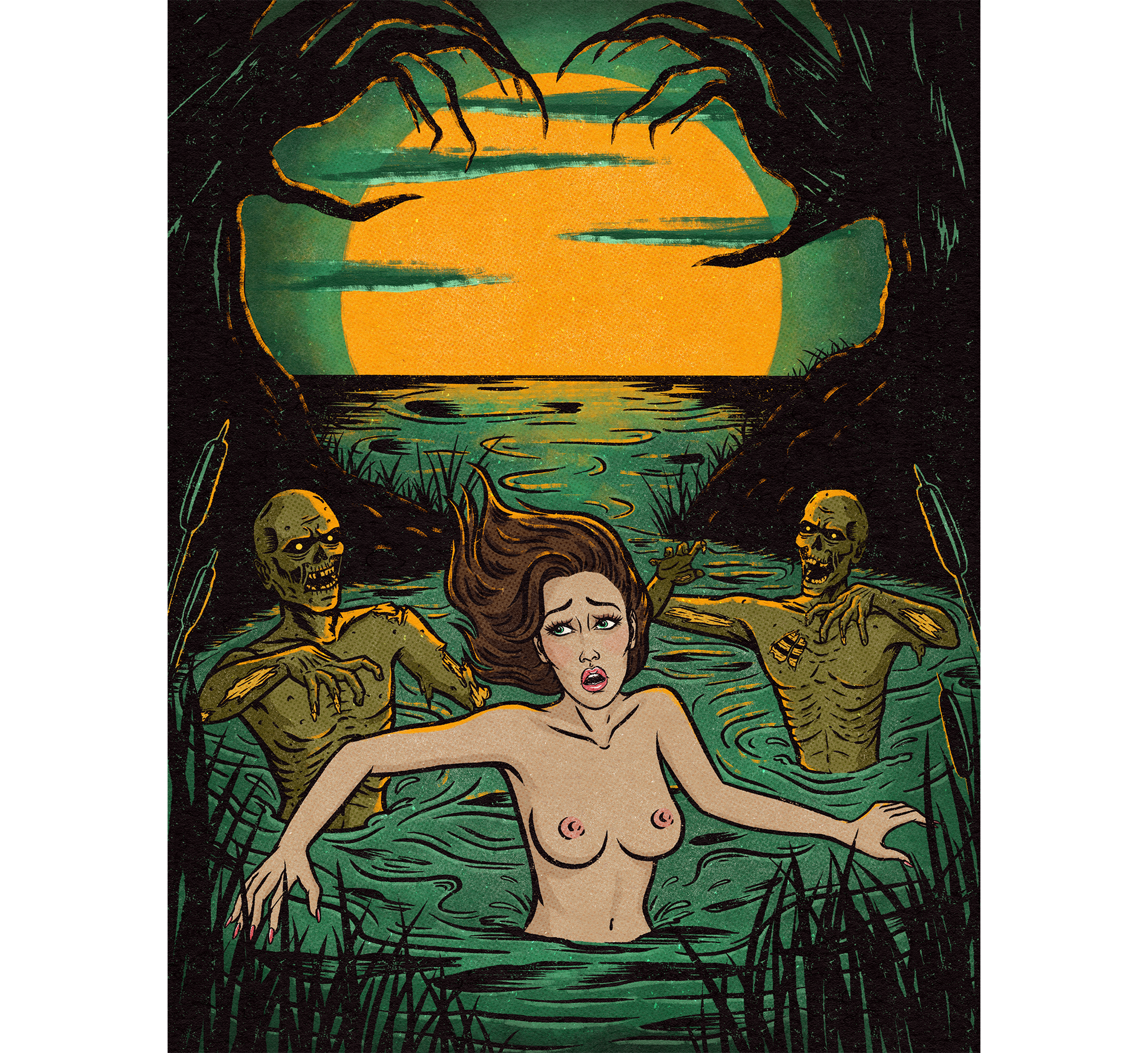 classy-creeps-flesh-eater-fever-art-print