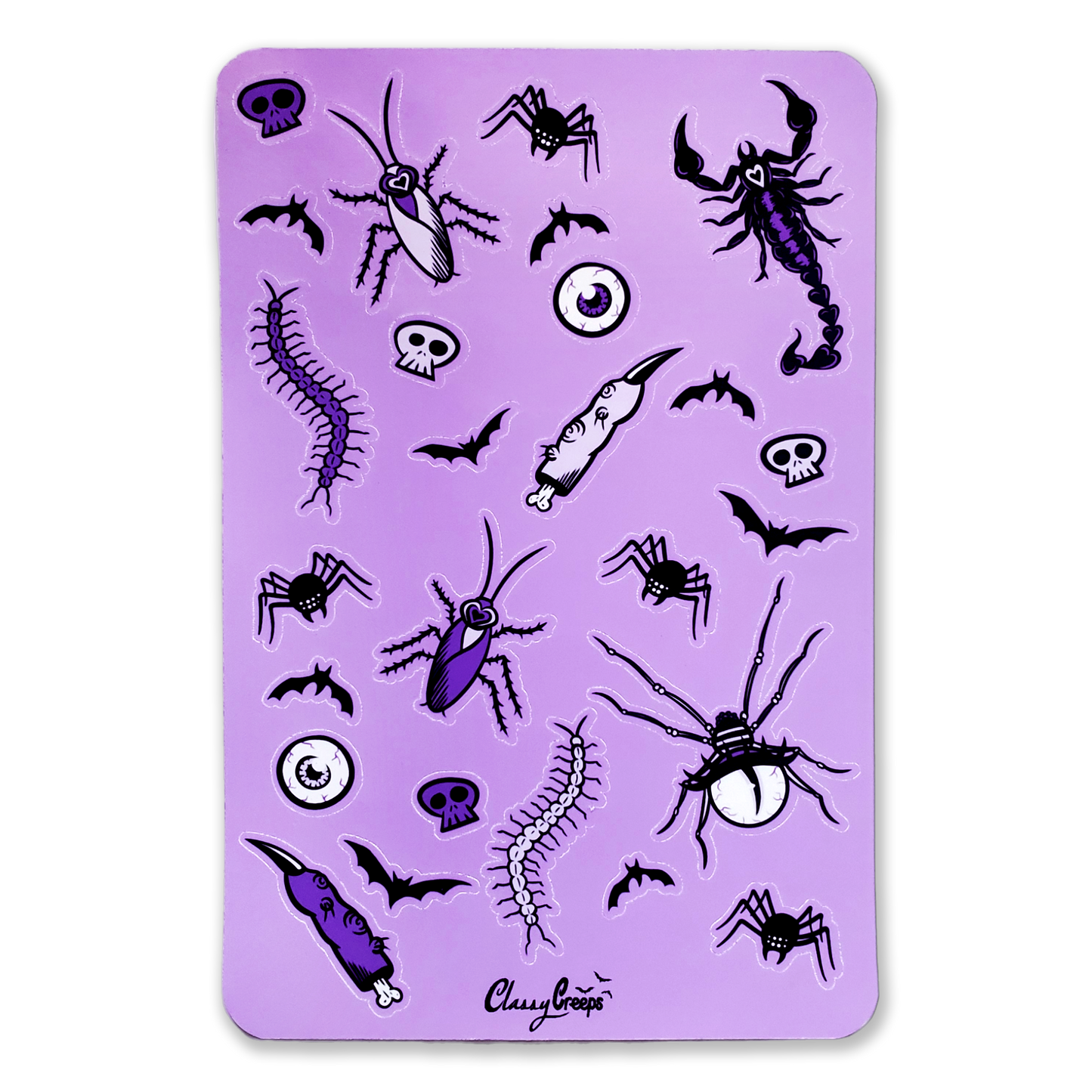 Creepy Crawler Notepad & Sticker Sheet