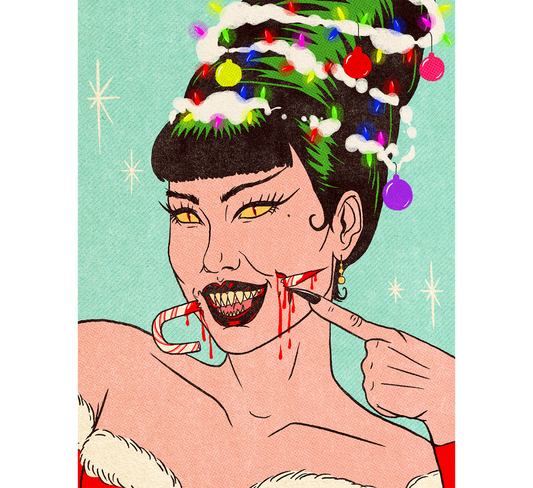 Candy Cane Art Print