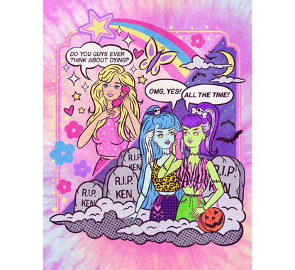 Existential Barbie Art Print *Limited Edition Pearlescent Tie-Dye Variant*
