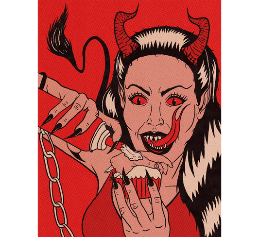 Krampus Treat Art Print