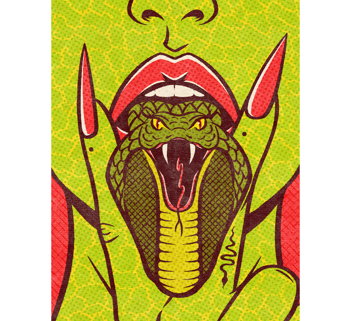 Snake Tongue Art Print