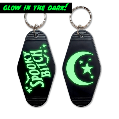 Spooky Bitch Glow In the Dark Keychain