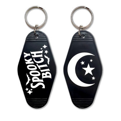 Spooky Bitch Glow In the Dark Keychain