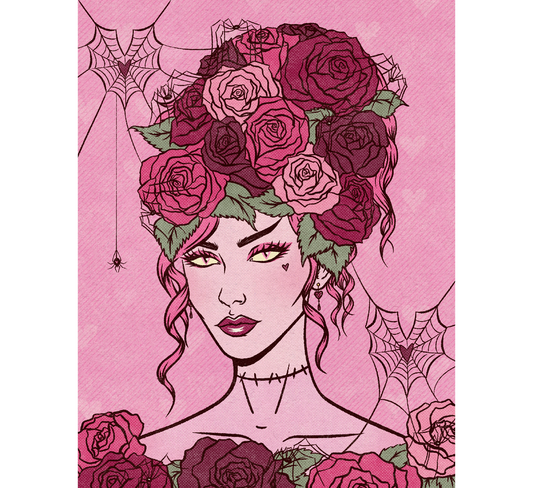 Web of Roses Art Print