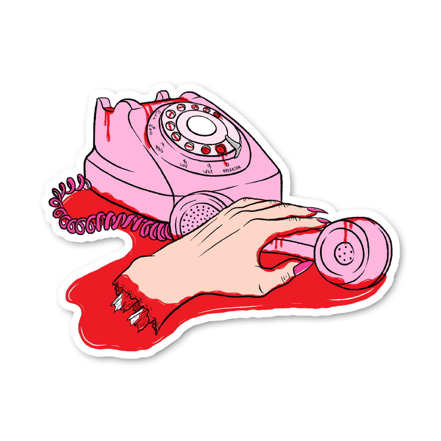 1-800-MURDER Sticker