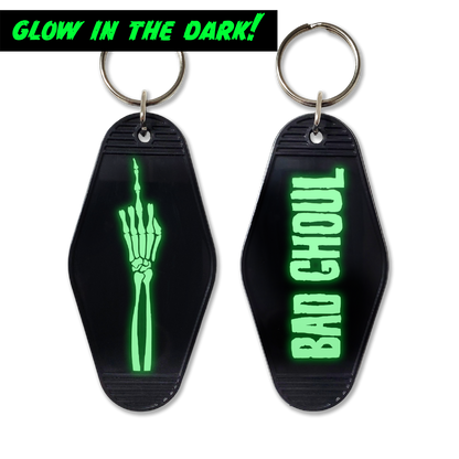 Bad Ghoul Glow In the Dark Keychain