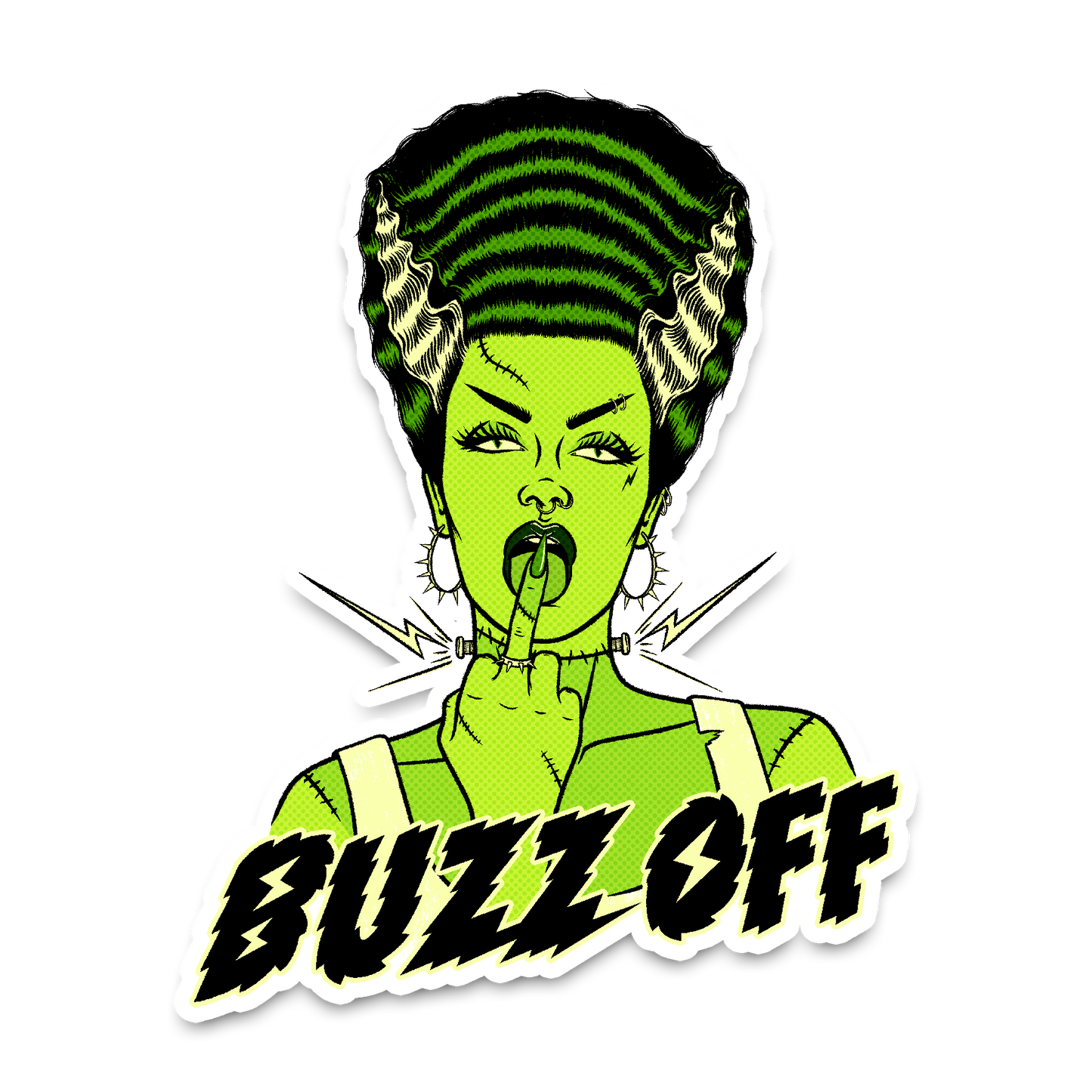 Buzz Off Sticker