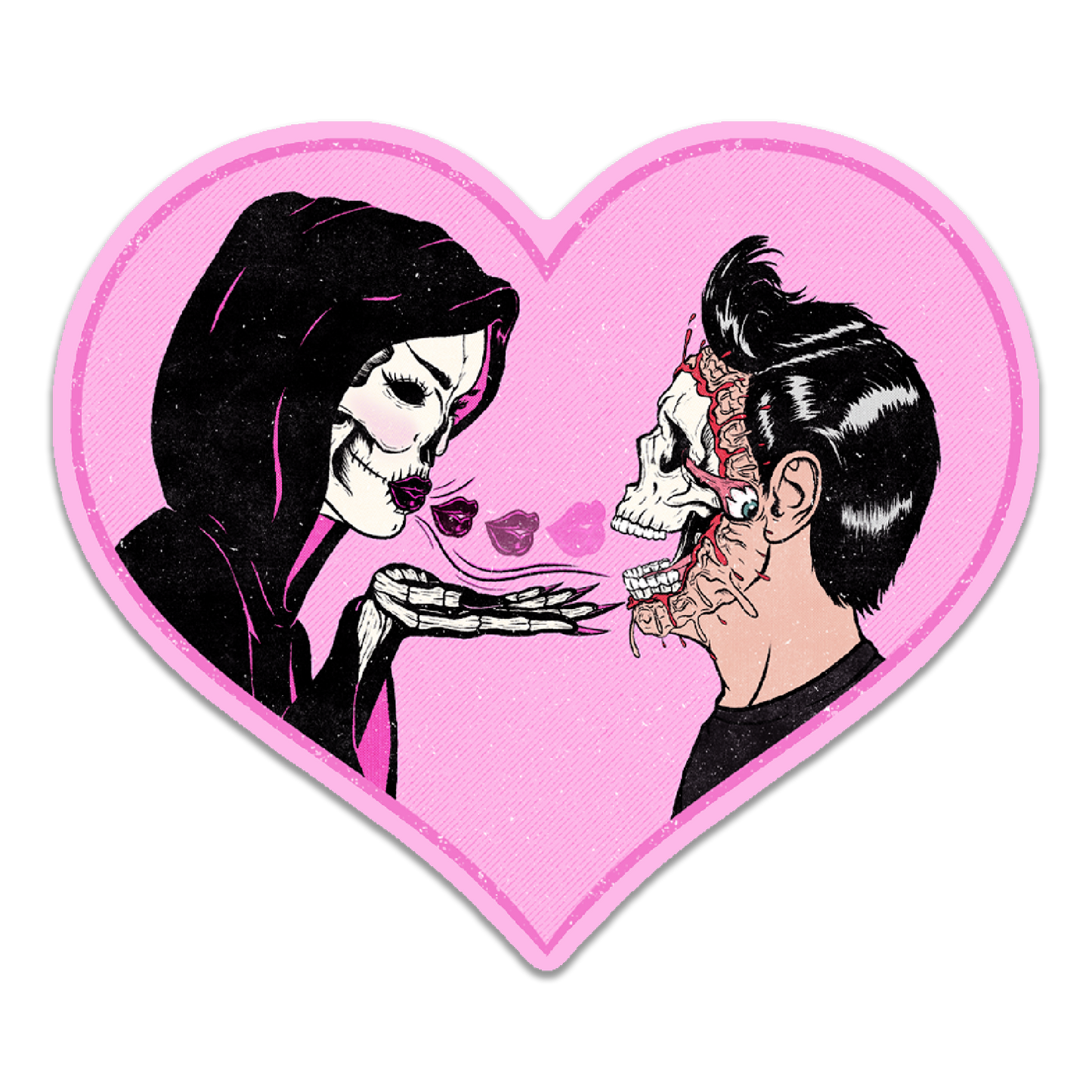 Kiss of Death Sticker