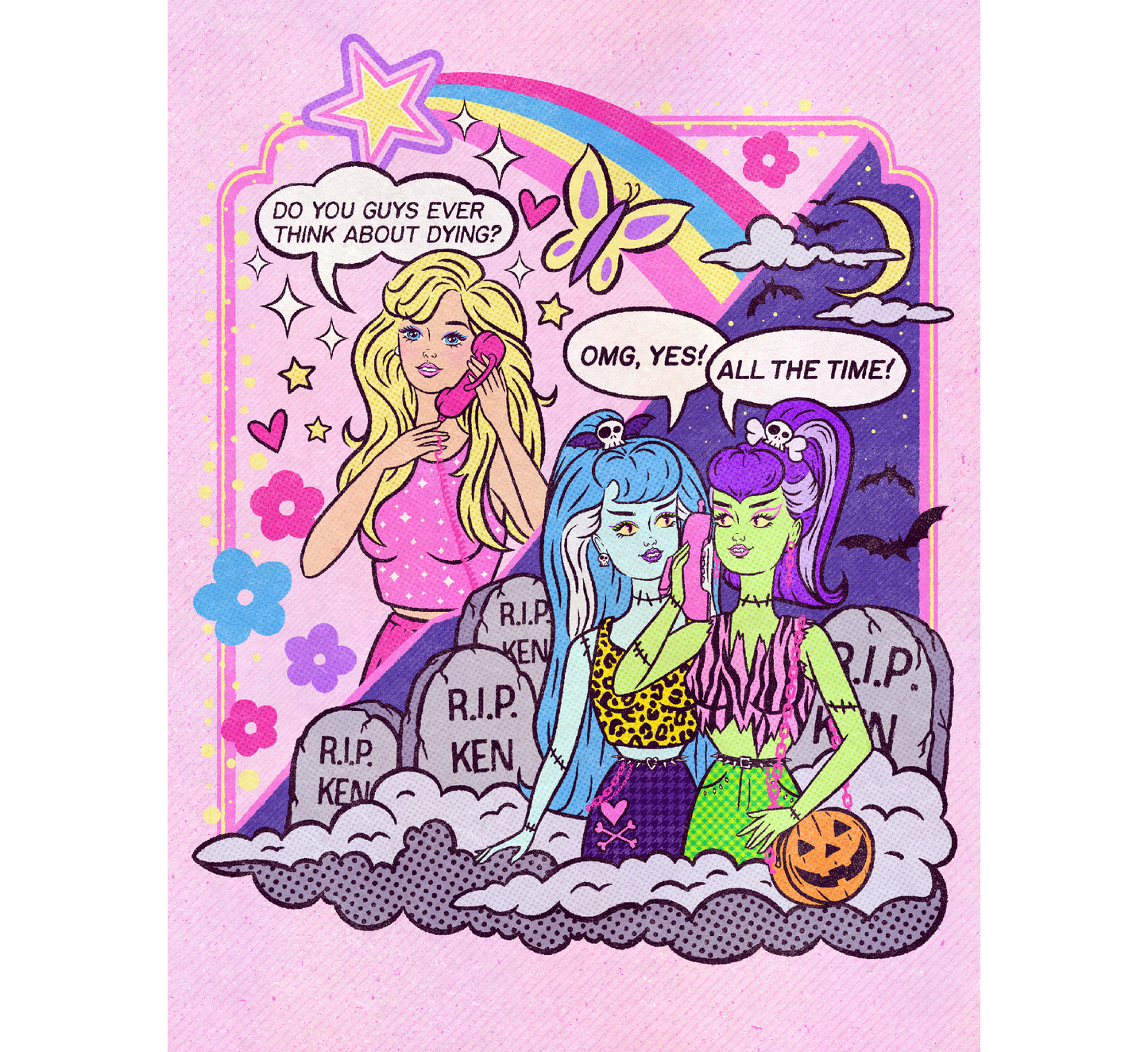 Existential Barbie Art Print *Limited Edition Pearlescent Variant*
