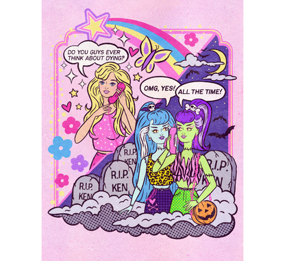 Existential Barbie Art Print