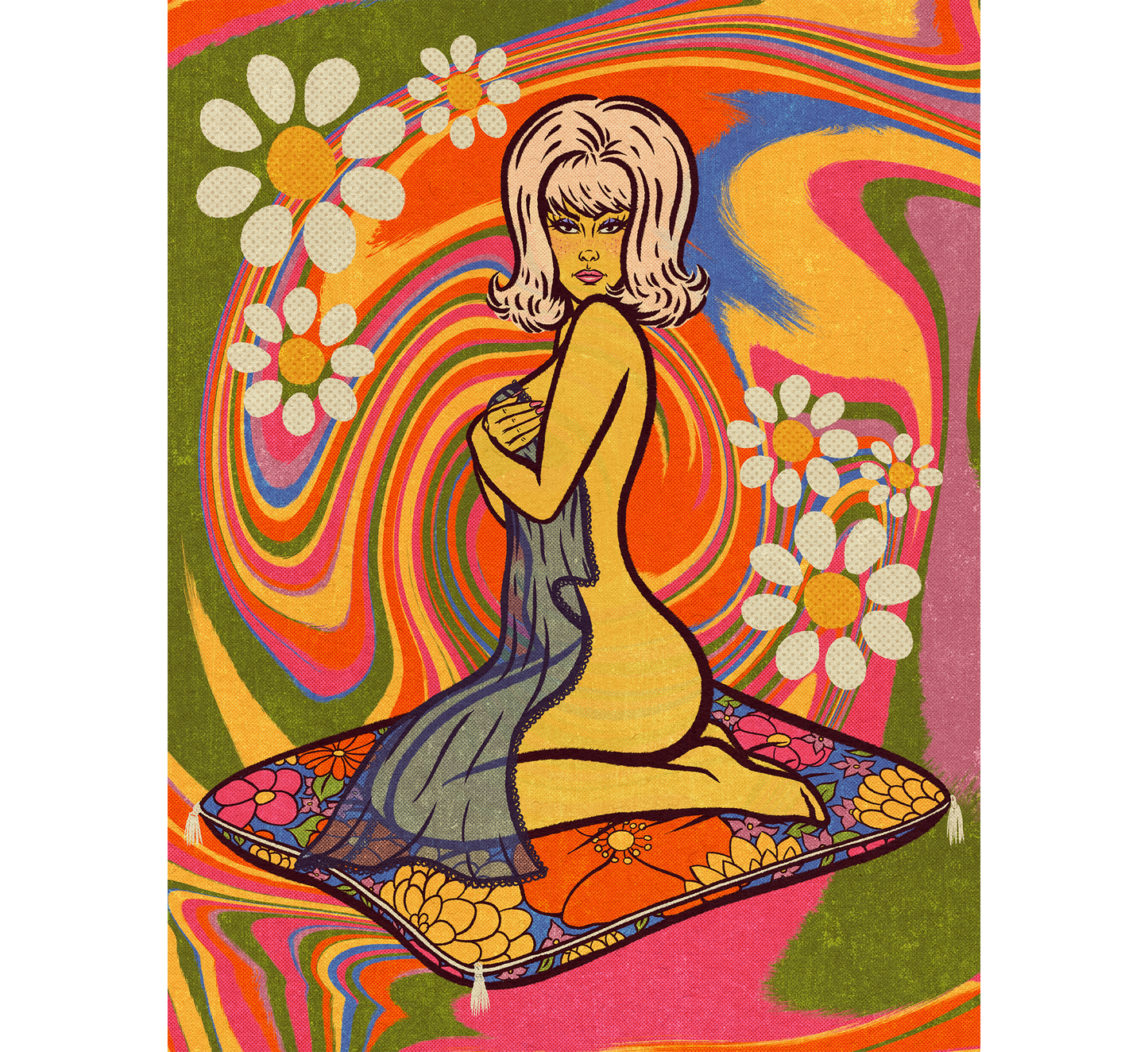     classy-creeps-groovy-babe-art-print