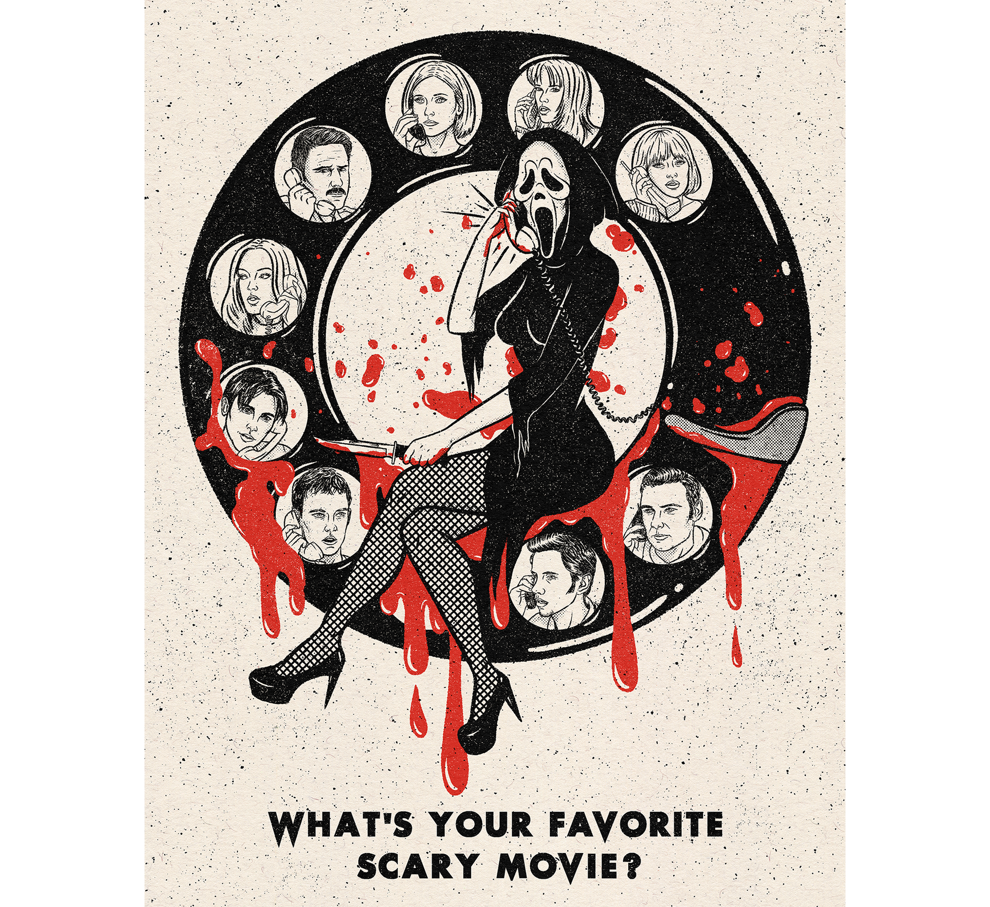     classy-creeps-killer-call-art-print