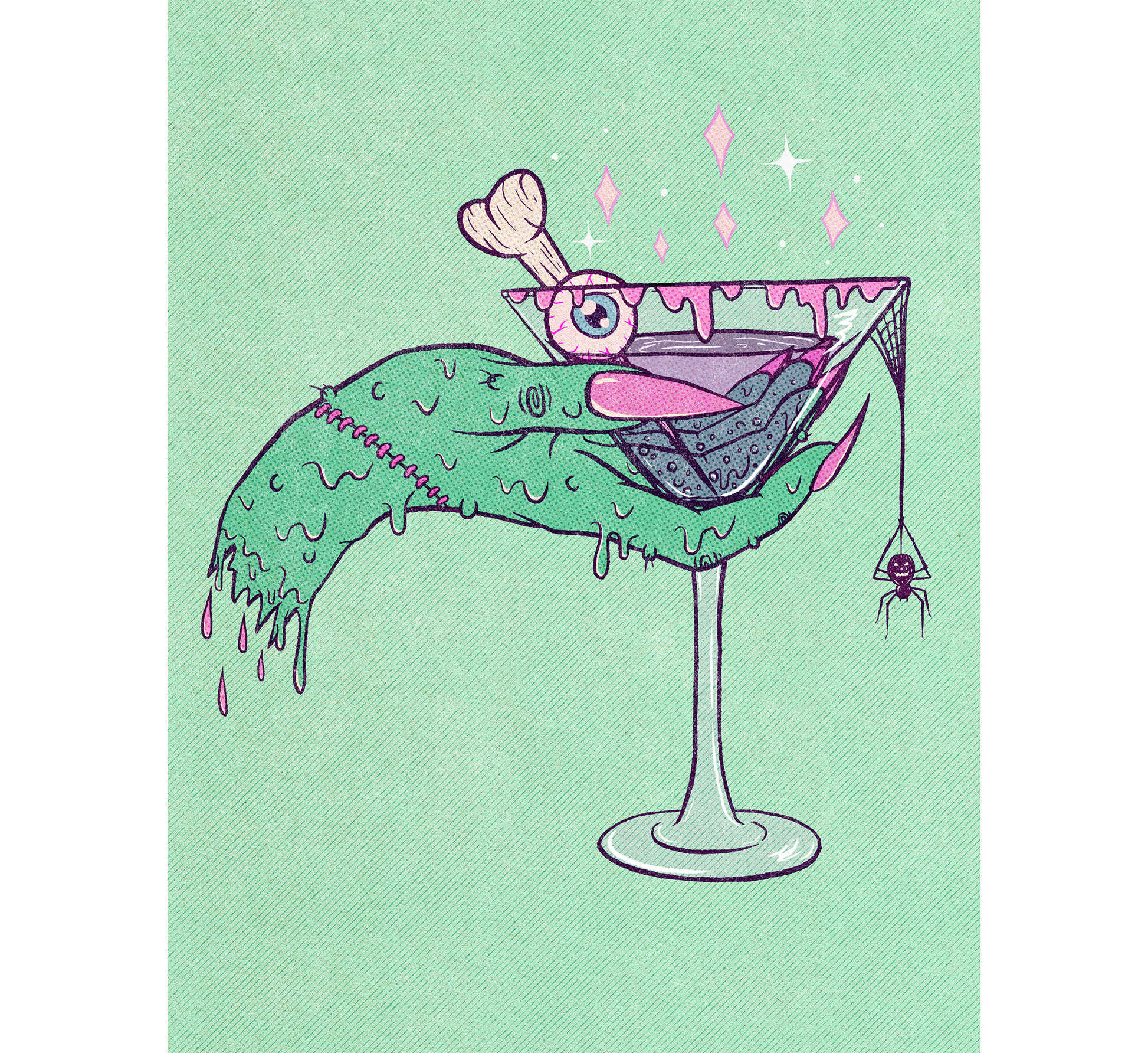 classy-creeps-monster-martini-art-print