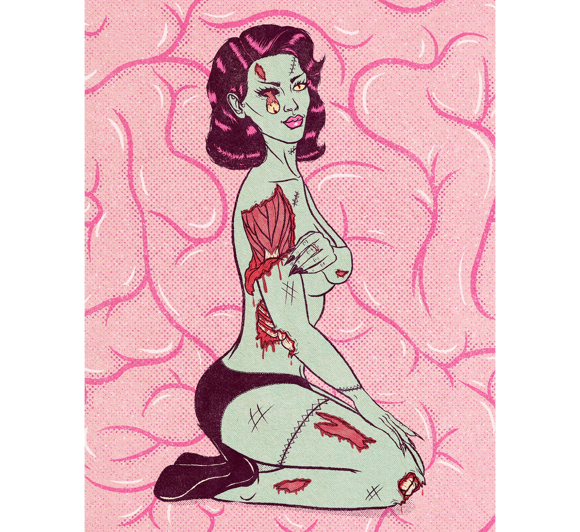 classy-creeps-zombabe-art-print